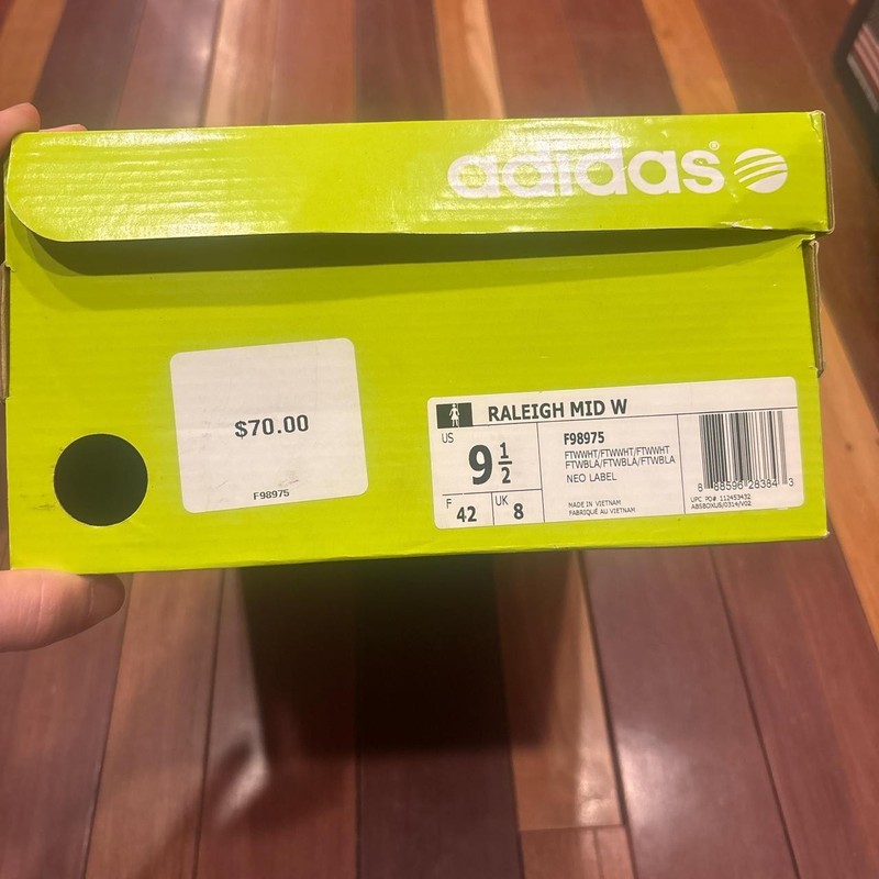 Adidas Women's Cream and White Trainers, Off White High top, With Box gallery