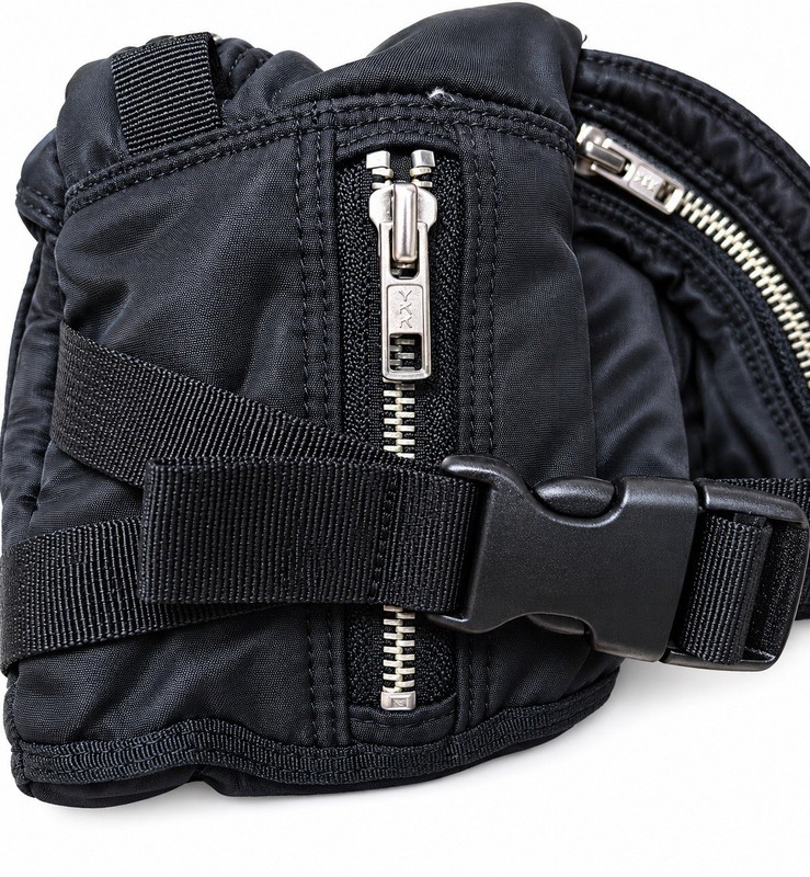 Porter Tanker Waist Bag Black W30 H20 D13cm Unisex Fashion Made In Japan gallery