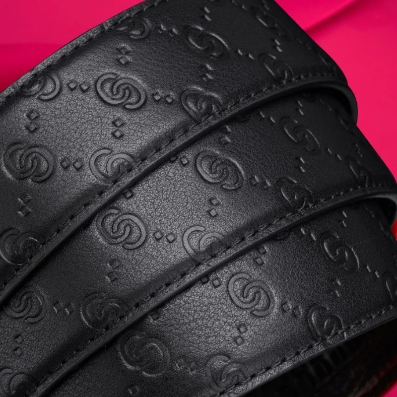 Fashion Business Men's Belt Genuine Luxury Brand Metal Buckle Belt High-Quality gallery