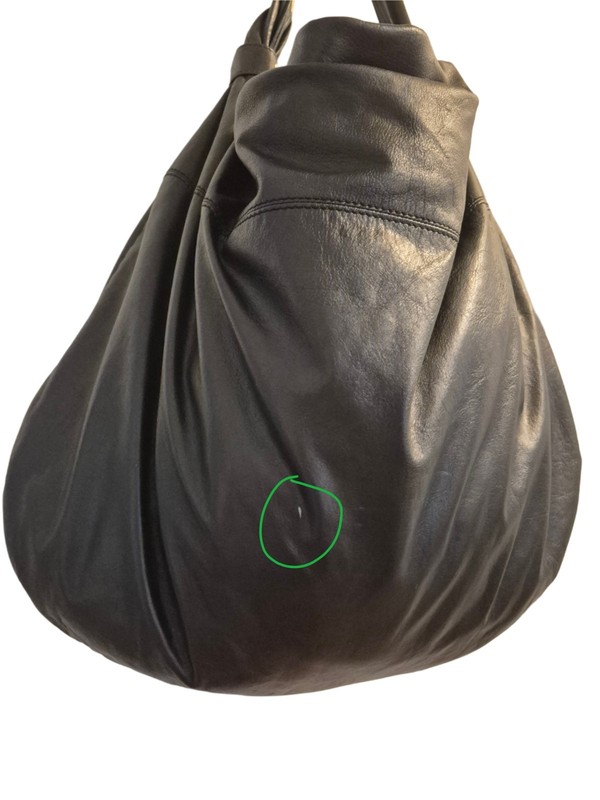 HOBO International Black Leather Hobo Slouchy Shoulder Bag Gold Hardware gallery