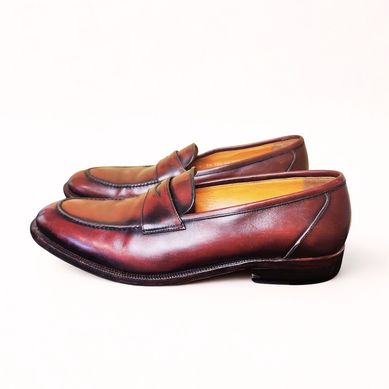 MORESCHI Coin Loafers, Made in Italy, size 11 Men's (Excellent Condition) gallery
