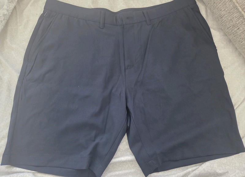 Kirkland Signature Men's Blue Chino Shorts Size 40 Stretch UPF 50 8.5" Inseam gallery
