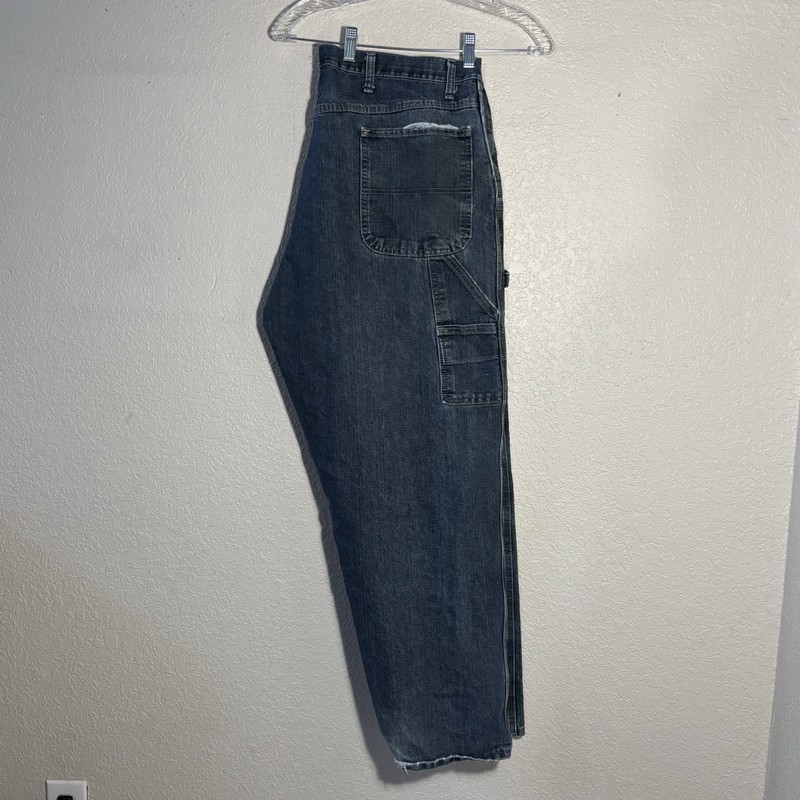 Wrangler Carpenter Jeans Mens 40x30 Denim Workwear Grunge gallery