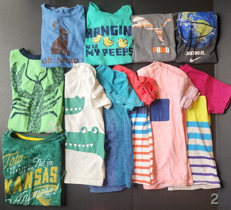 Boys Short Sleeve T-Shirt Lot of 11 (Size 4-5)