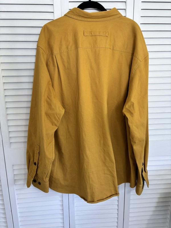 DULUTH TRADING CO - Men's Heavy Flannel Long Sleeve Yellow Shirt - Size XL gallery