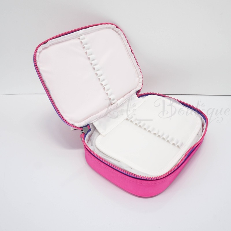 Kipling 100 Pens Case Pencil Accessory Box Polyamide AC3657 Azalea Pink NWT $54 gallery