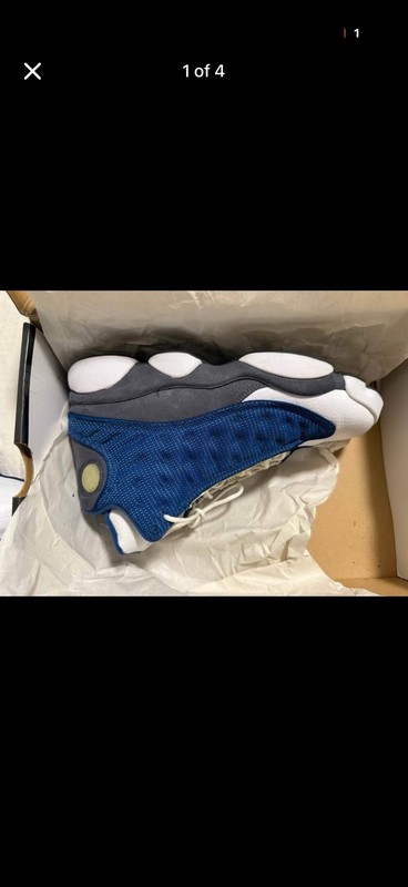 Jordan Air Jordan 13 Retro Flint Blue Gray White Mesh 414571-401 2010