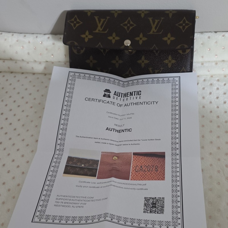 Louis Vuitton M61734 Monogram Canvas Purse - Brown gallery