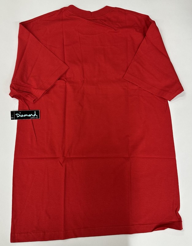 Diamond Supply Co T Shirt Size Large Red Brilliant Glass Short Sleeve Pullover gallery