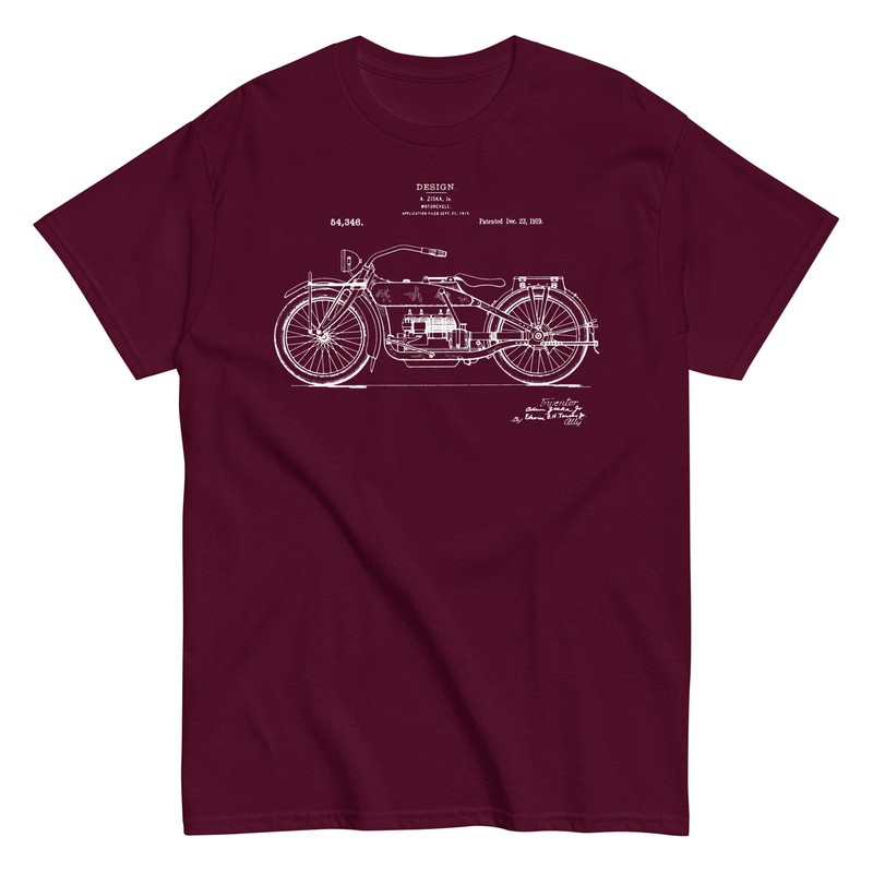 1919 Vintage Motorcycle Paten Vintage Unisex Classic T-Shirt