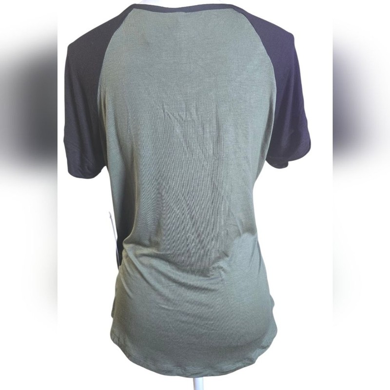 RNB Olive and Black Short Sleeve Tee gallery