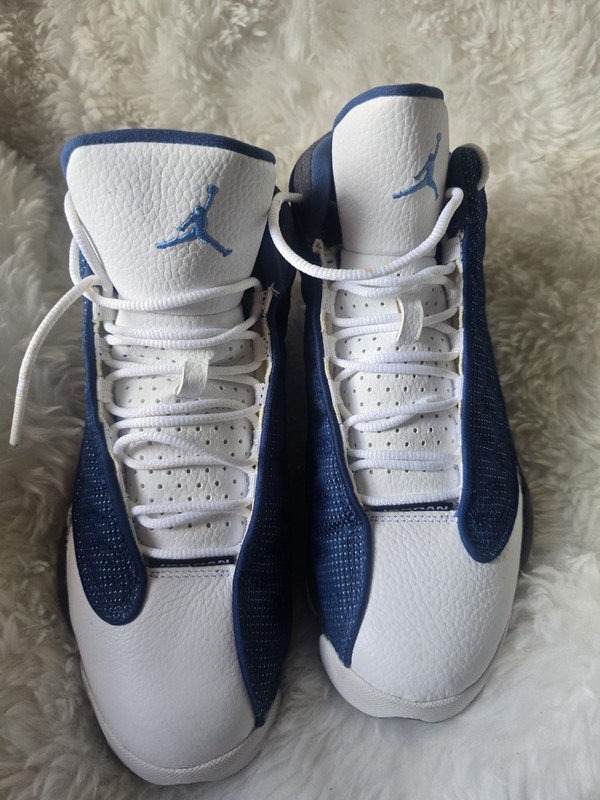 Jordan Air Jordan 13 Retro Flint 2010 Basketball Sneakers White Blue Mesh