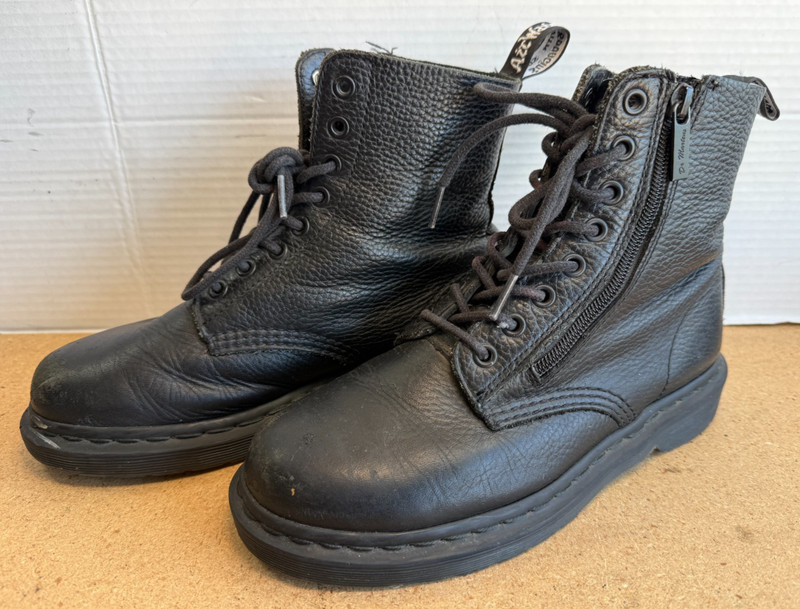 Dr. Martens 1460 Pascal Soft Leather with Zipper Combat Boot (US W7 EU 38)