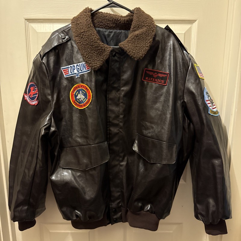 Vintage Top Gun Maverick Official Paramount Pictures Licensed Bomber Jacket Sz L
