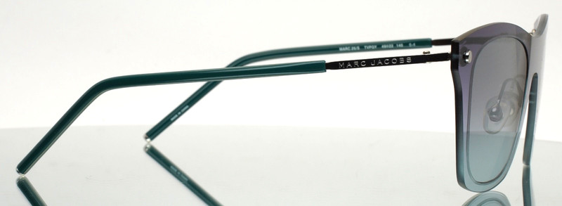 MARC JACOBS 25/S TVPGY Blue Fade Womens Square Mirror Sunglasses 49-22-140 B:42 gallery