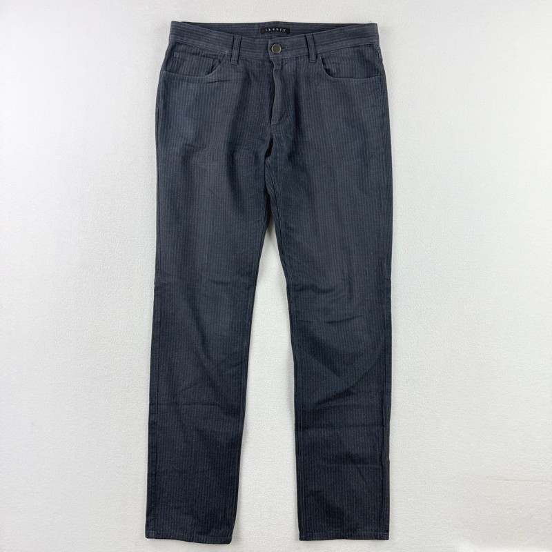 THEORY Mens Haydin Straight Leg Chino 5 Pocket Pants Size 32 Gray Brookfield
