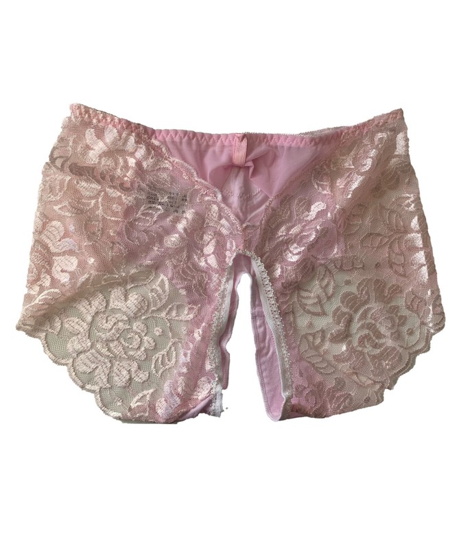 Women's Crotchless Panties, Lace See-through Back Underwear gallery