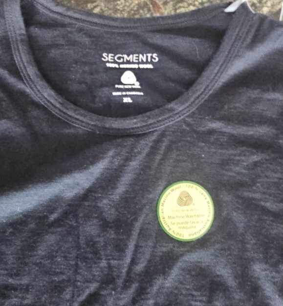 Seg'ments L/S Merino Wool Thin Base Layer Top Machine Washable NWT Black XL~☆ gallery