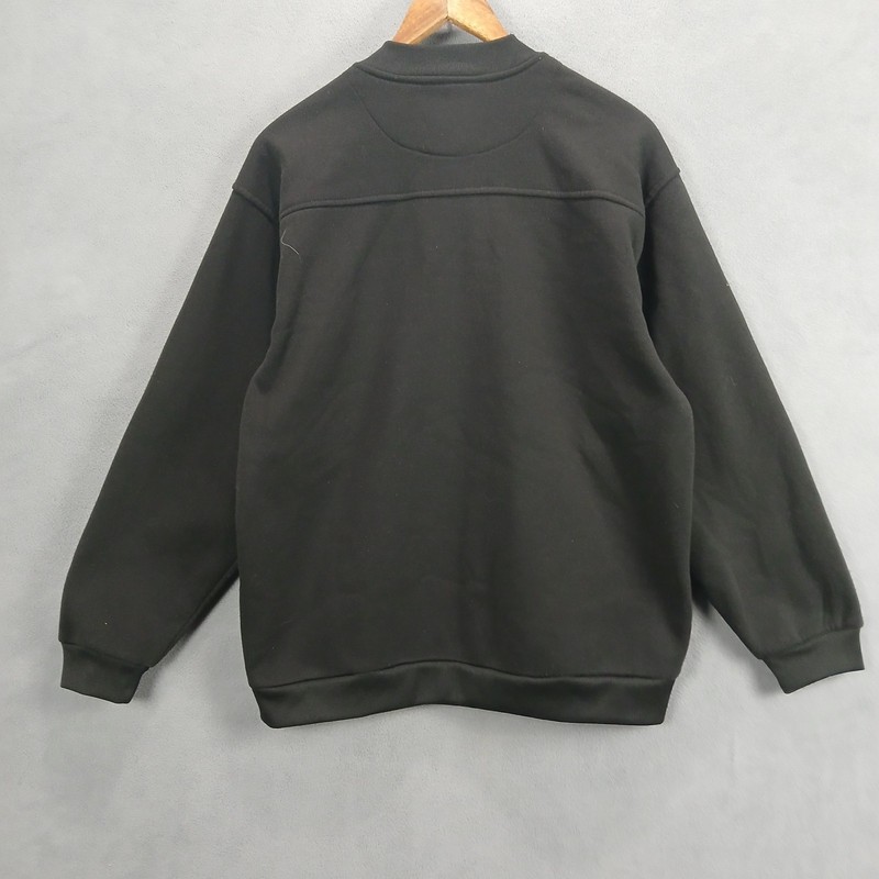Tudor Court Bomber Jacket Women Large Black Long Sleeve Snap Front Hiking Winter gallery