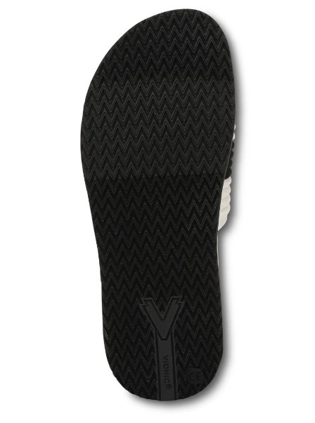 NEW | Vionic Women's Evie Knit Slide Sandal, Black Ivory gallery
