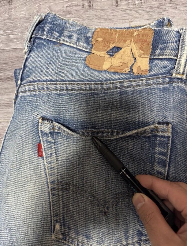 Levi’s 505 Vintage 70s Talon Zipper Single Stitch W31 L33 Indigo Made in USA gallery