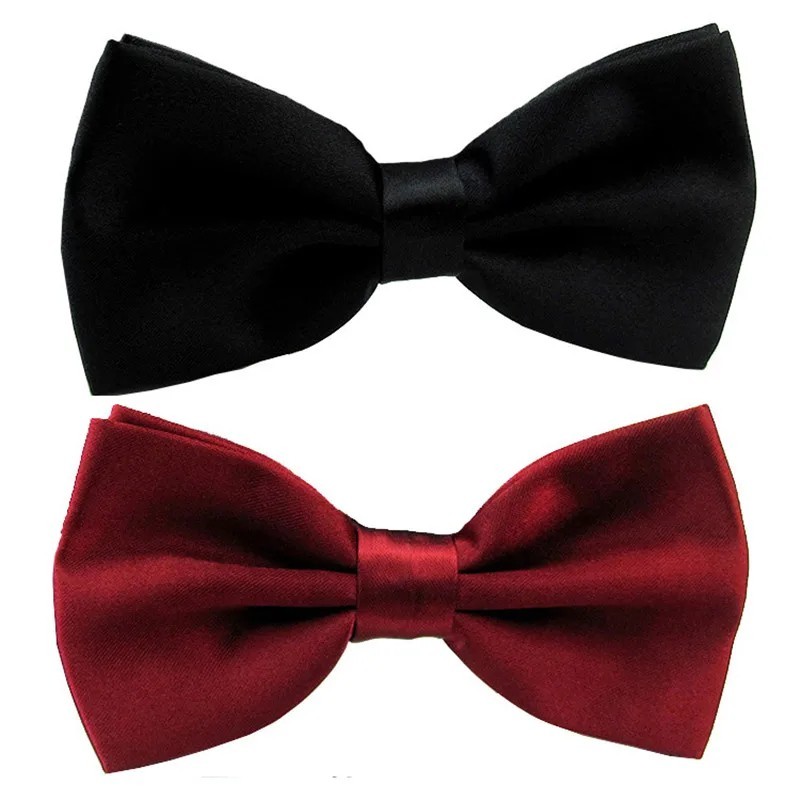 Bowtie Mens Adjustable Formal Wedding Party Necktie Bow Tie Solid Color Tuxedo gallery