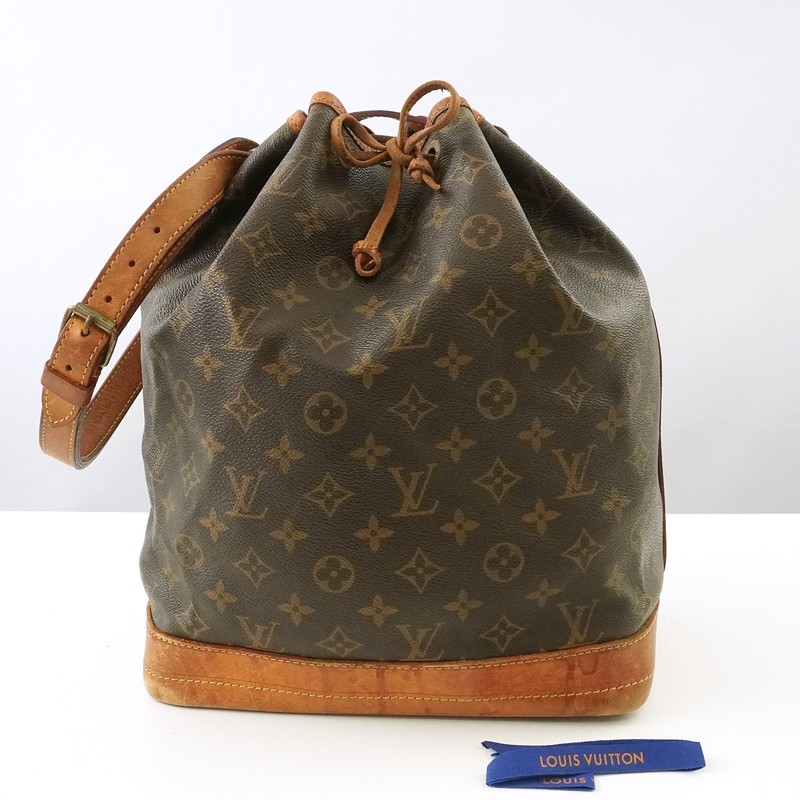 LOUIS VUITTON LV Monogram Noe M42224 Shoulder Bag Brown AR0922 HYMV Auth #58034A