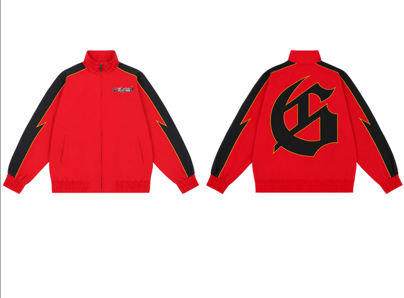 Unisex Embroidery Street Sports Jacket Godspeed Color Blocking Full Zip Jackets gallery