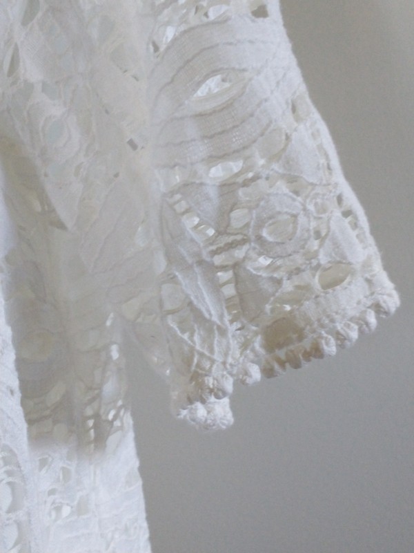 Chicos White Lace Eyelet Off Shoulder Dress 3 Petite 16 XL Coastal Beach gallery