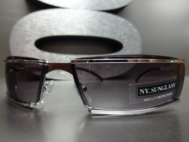 Mens Women SLEEK CONTEMPORARY MODERN STYLE SUN GLASSES Fashion Frame Gold Silver gallery