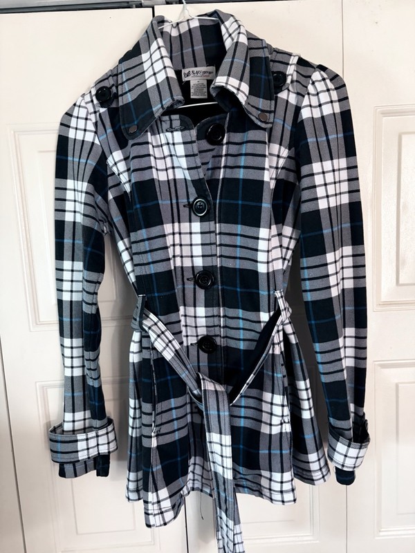 Self Esteem Jacket/ Coat, Trench, Belt, Preppy, Biz Casual All Seasons Sz M