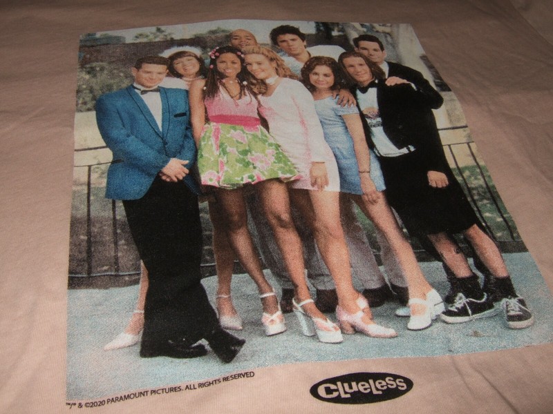 Men's Clueless Movie Cult Classic Beverly Hills High School Pink Tee Shirt gallery
