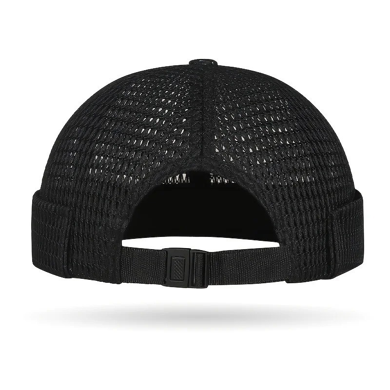 Men Breathable Quick Dry Mesh Skullcap Hat Summer Brimless Adjustable Sun Cap❥ gallery