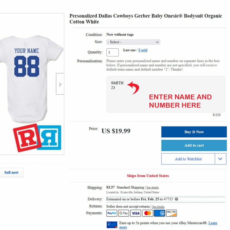 Personalized Boston Bruins Gerber Baby Onesie® Cotton Custom Bodysuit gallery