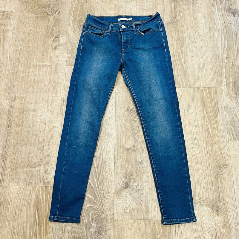 Levi’s 710 Super Skinny Jeans Women’s Size 28 Blue Stretch Mid Rise