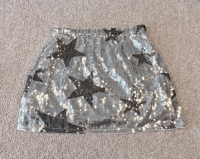 Sequin Beaded Mini Skirt Size S
