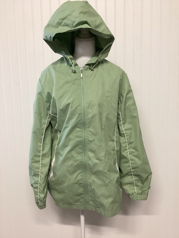 Vintage Tudor Court By Haband Womens Windbreaker Rain Jacket Pastel Green Size L