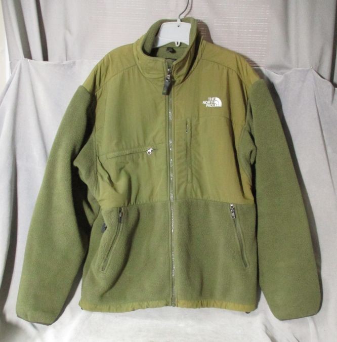 The North Face Men’s Green Polartec Fleece Denali Jacket Large Vented Excellent