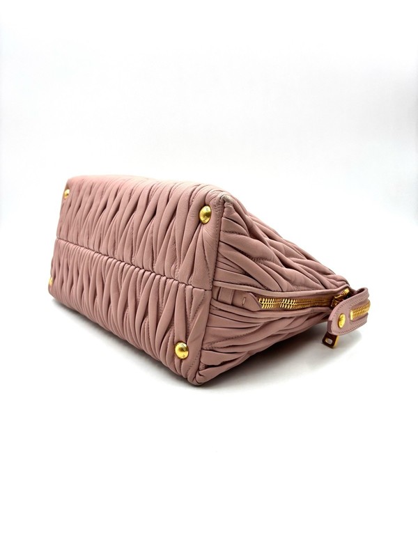 Miu Miu Pre-Owned Authentic Satchel Gold 31*15*22cm Free Tracked Shipping gallery
