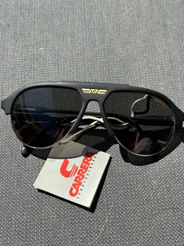 Vintage Carrera 5433 90 Ultrasight Sunglasses - Made in Austria - 1980s Matte Bl