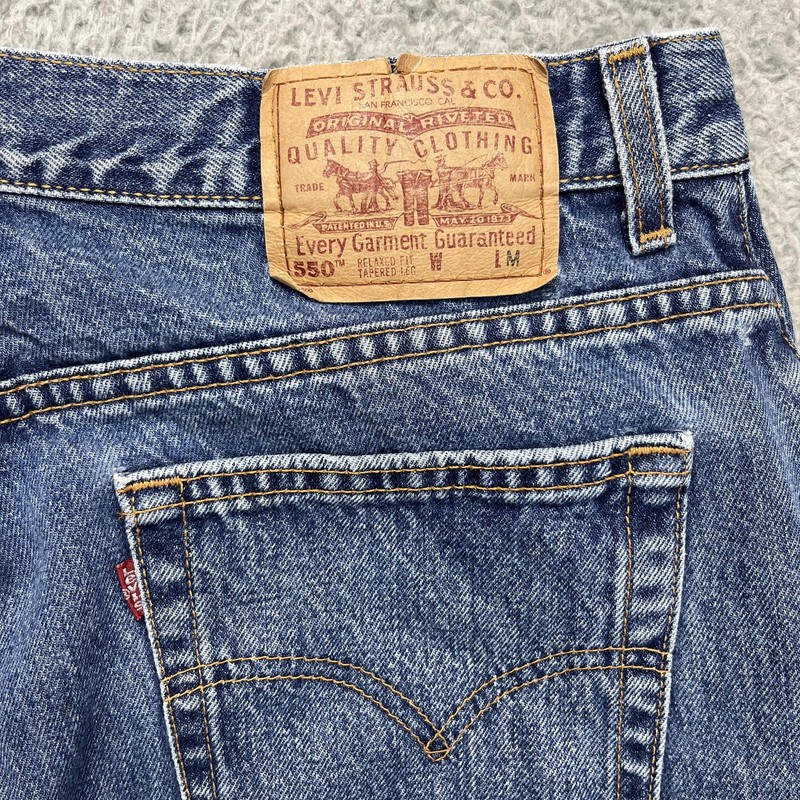 Vintage Levis 550 Jeans Womens 18 Medium Wash High Rise Relaxed Tapered USA 90s gallery