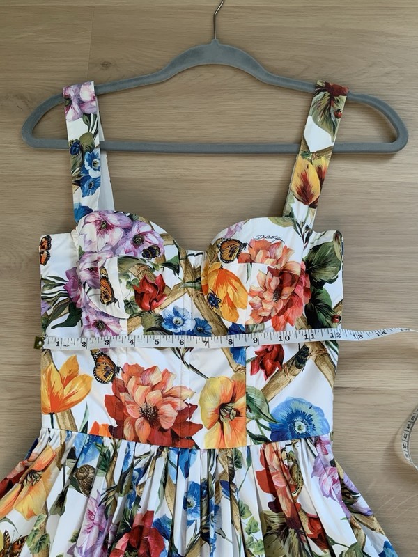 DOLCE & GABBANA Flower print cotton poplin dress gallery