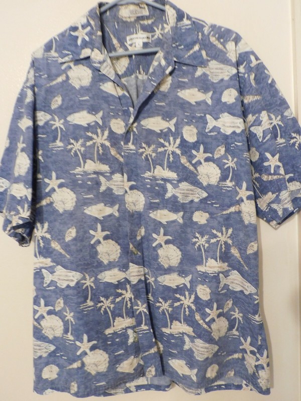 SHIRTS Mens PIERRE CARDIN Sz L Hawaiian Prints Florals 4 listings Cotton EUC (J)