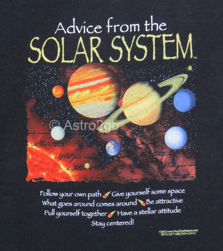 ADVICE FROM THE SOLAR SYSTEM SWEATSHIRT-Astronomy Space Planets Sun Science M-XL