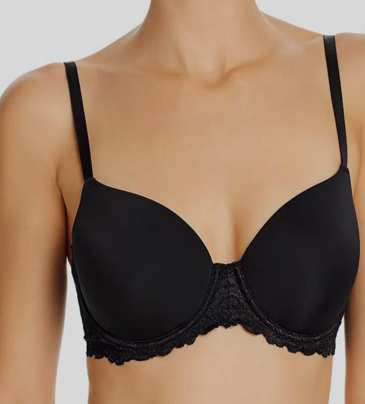 Natori 34G Renew Contour Molded Underwire T-Shirt Bra NWT 731233 Black