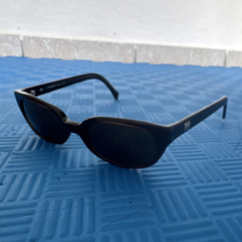 Kaleido Women's Sunglasses Handmade Oval Black Tint 140mm 7341-69