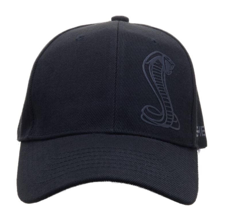 Shelby Black Tonal Super Snake Hat - Ford Mustang Cobra GT500 GT350 F150 Raptor gallery