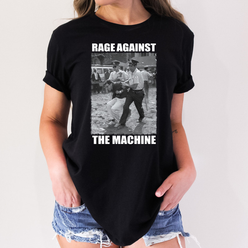 BERNIE SANDERS RAGE AGAINST THE MACHINE ADULT NOVELTY TSHIRT