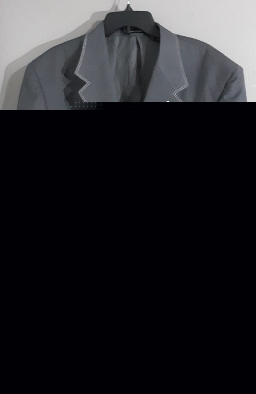 New-MEN’S MILANO MODAL DESIGNER GRAY BLAZER JACKET.WOOL FEEL.SZ 44L Reg.$499🎄🎁