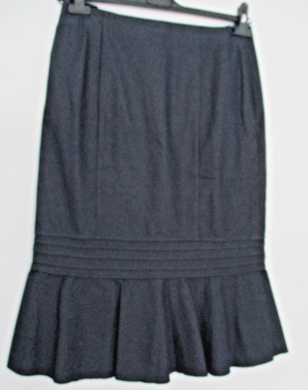 5 Trixi Schober Skirts size 12 & 14 Made in Germany Wool Silk Black Brown Blue gallery
